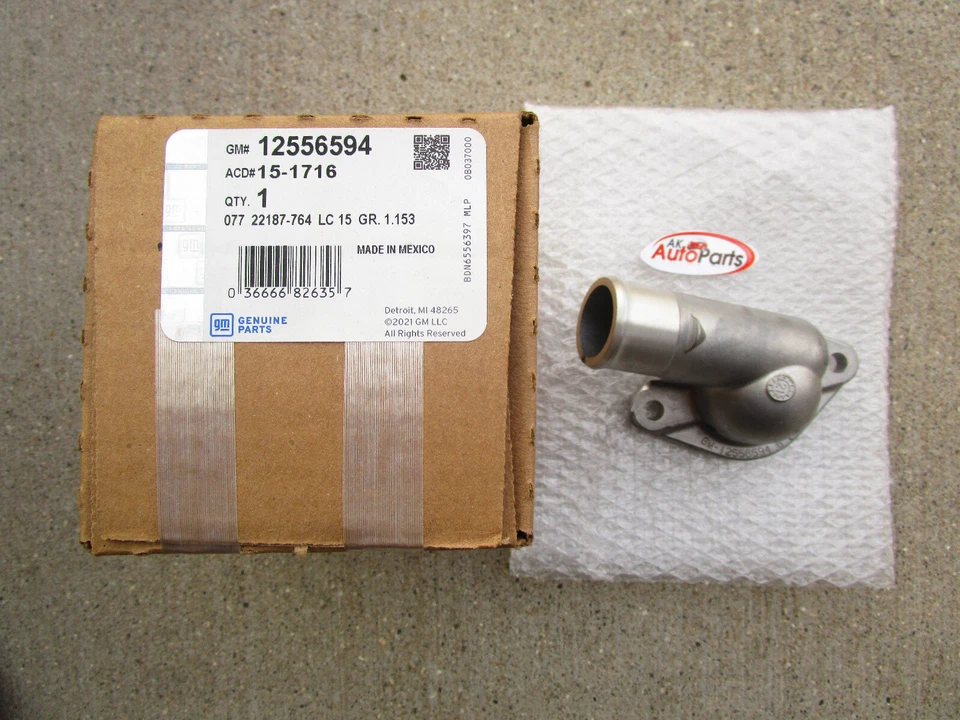 96-00 CHEVY GMC K1500 K2500 5.0L 5.7L MOTOR REFRIGERANTE TERMOSTATO SALIDA DE AGUA NUEVO Foto 2 de 4