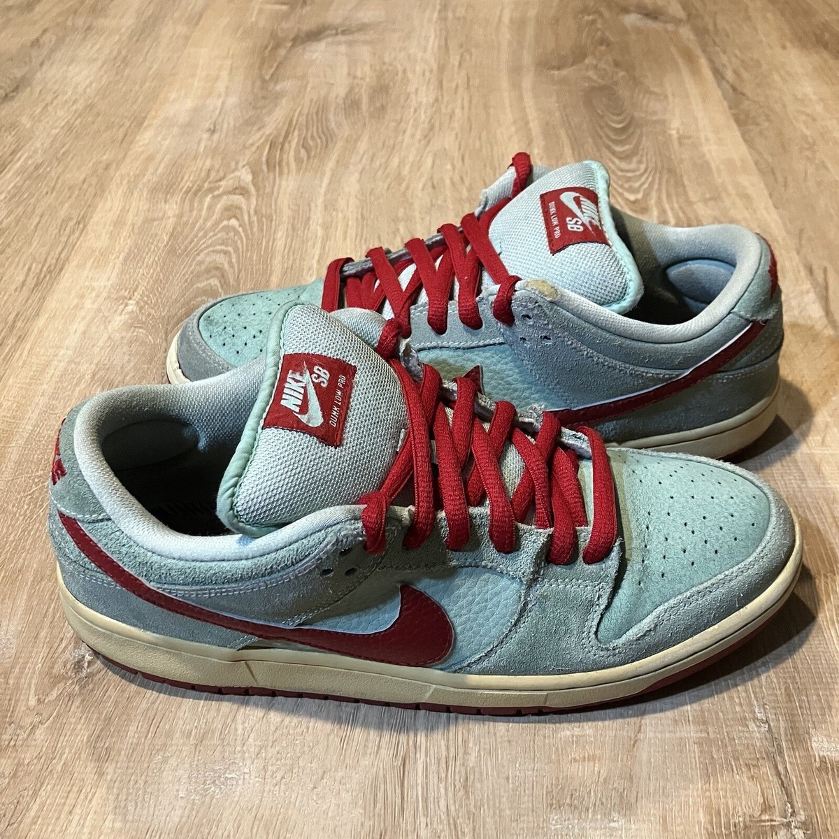 Nike Dunk Pro SB Medium Low Mint Gym Red Men Size 9 Green 304292