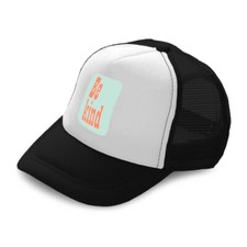 Kids Trucker Hat Be Kind H Polyester Boys Caps Girls Caps Adjustable