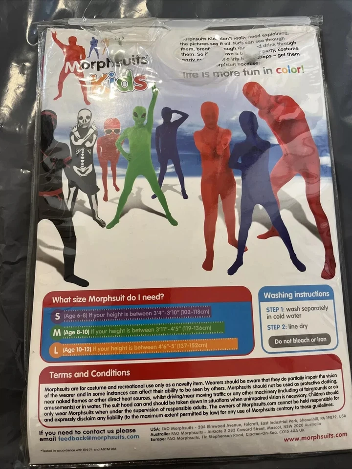 Disfraz Morphsuit Fórmula Uno Infantil Edad 8-10 Años - G4B Foto 2 de 2