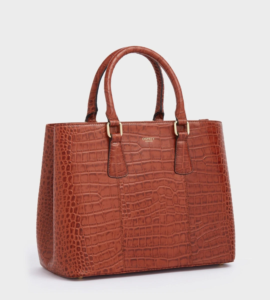 OSPREY LONDON The Adaline Leather Workbag Chestnut Leather Work Bags