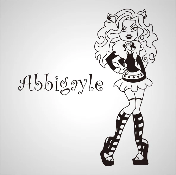 Monster High Coloring Pages Abbey Bominable