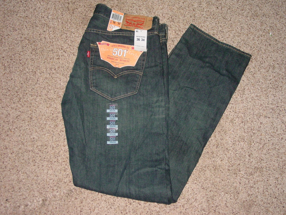 Mens Levi 501 Blue 005010990 Original Straight Leg Jeans Mens Levi 501 Blue 005010990 Original Straight Leg Jeans