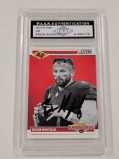Baker Mayfield Signed Autographed Slabbed 2024 Score Card #30 Authenticated
