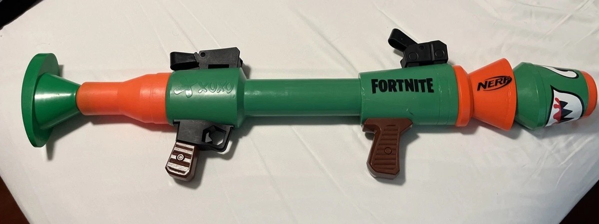 Nerf Fortnite Rocket Launcher E751 RPG Gun Green Orange Video Game