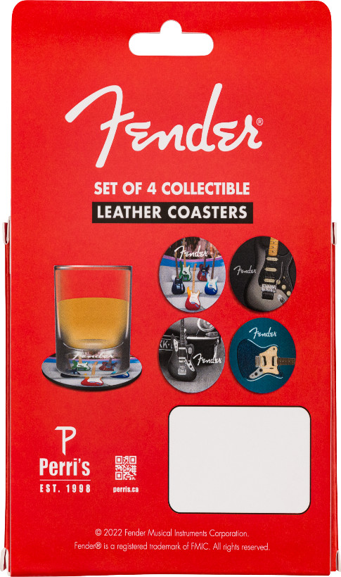 Подставки для гитары Fender из натуральной кожи 4 упаковки Многоцветная кожа Подарок музыканту 3690₽