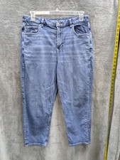 American Eagle Jeans Size 14 Short Curvy Mom High Rise Stretch Denim