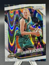 2025 Panini Prizm WNBA #91 Lauren Jackson White Seismic Prizms 3