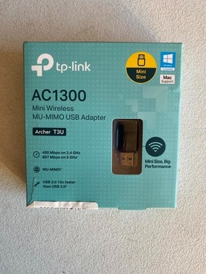 TP-Link AC1300 USB WiFi Adapter Archer T3U- 2.4G/5G Dual Band Wireless Network