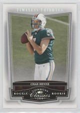 2008 Donruss Classics Rookie Timeless Tributes Silver /100 Chad Henne #168 12in