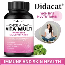 Women's Daily Multivitamin - Immune Support, Skin Health, 30/60/120 Tablets