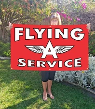 SPECIAL 3 BANNERS - $99 free ship Sunoco,  Pennzoil, flying A -4 Gas & Oil Guys.