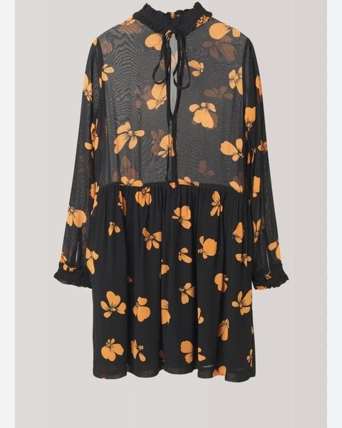 Women Ganni Dress Orange Viscose S