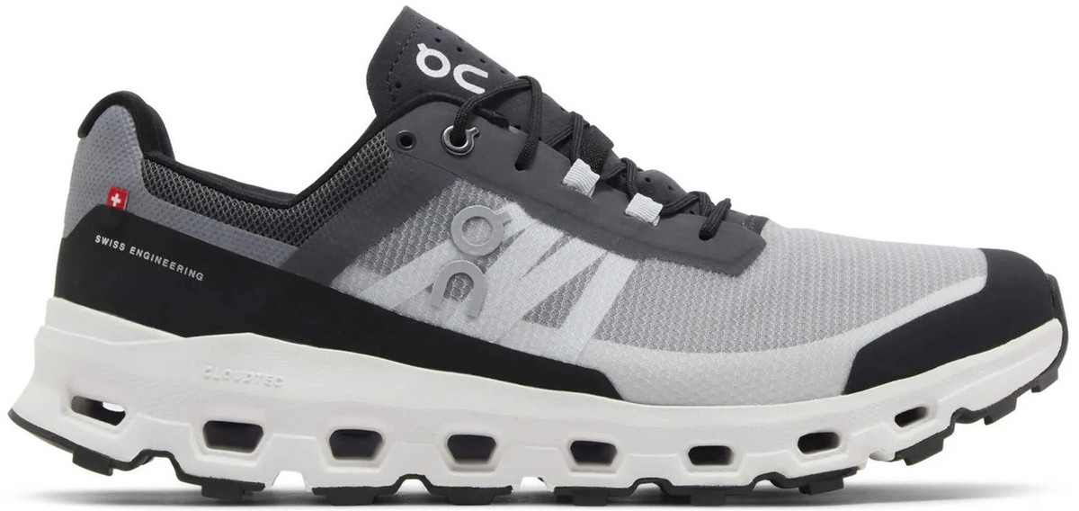 On Cloud Cloudvista Men\'s Size 12 Gray Black White Trail Sneakers Running Shoes On Cloudvista Mens Waterproof Trail Running Shoes Sneakers  main image 3