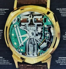 Vintage 1963 Ad Accutron By Bulova World's Only Electronic Wrist Watch Pilots