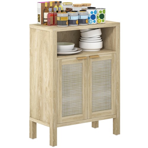 HOMCOM Storage Sideboard Cabinet, Accent Cabinet with Adjustable Shelf, Used