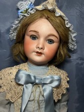 Antique SFBJ Unis France 301 Bisque Doll 58cm Sleep Eyes Original Wig