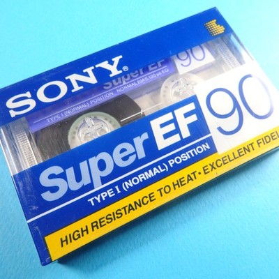   1x SONY Super EF 90 * IEC I Type 1 * Cassette Kassette кассета *SEALED* 1992
