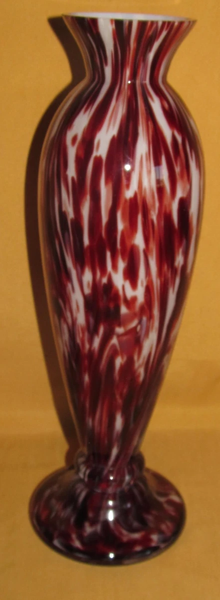 Vase rouge forme verre à Cognac Rouge/Transparent