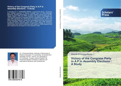 Victory of the Congress Party in A P in Assembly Elections : A Study Reddy Buch