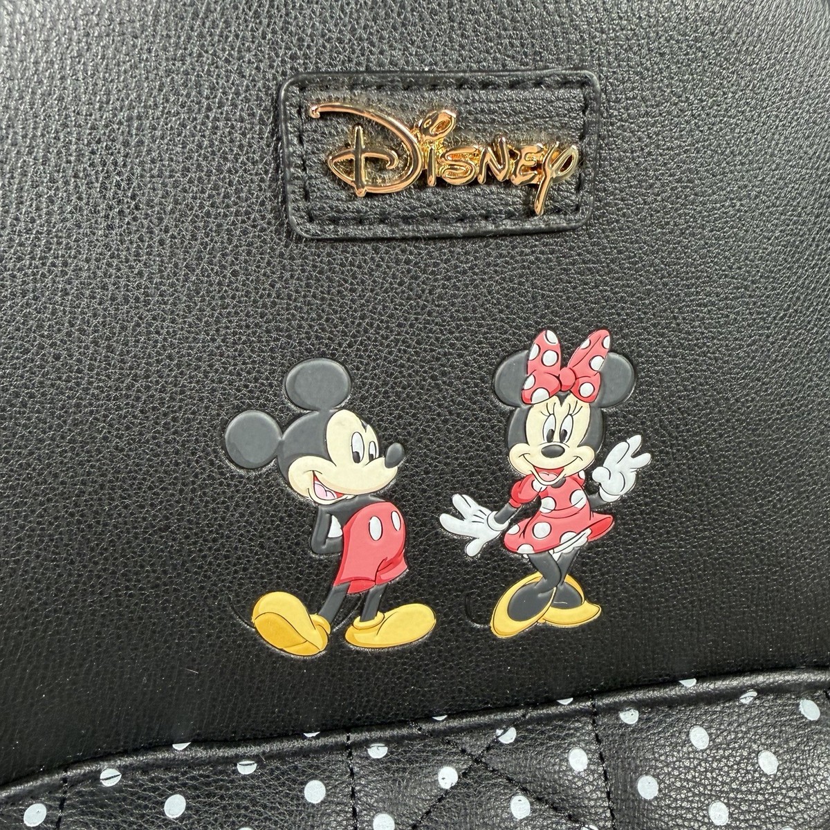 NWT Primark Disney Minnie Mouse Embossed Black Backpack with Red Bow NWT Primark exclusive Minnie Mouse backpack | Mercari main image 4