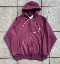 Vintage Thermal Lined Zip Up Hoodie Sweatshirt Waffle Lined Vtg 70s 80s 90s