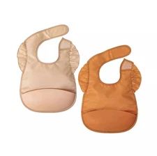 Tiny Twinkle Silicone Pocket Bibs - Waterproof 2 Bibs