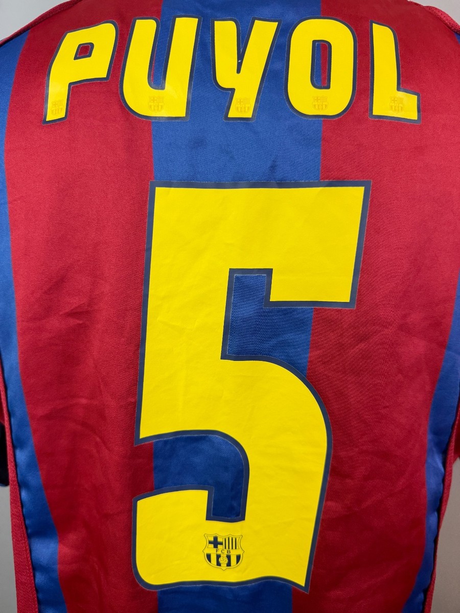 BARCELONA 2004 2005 PUYOL HOME SHIRT FOOTBALL SOCCER JERSEY NIKE