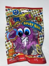 Jaru Emoji Splat Ball - Purple Zipped Lips Face Squishy 2021