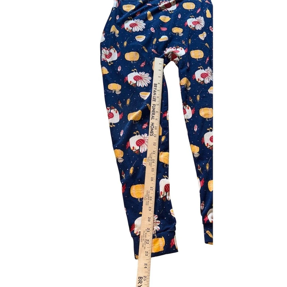 Shosho Women's Thanksgiving Unitard Jumpsuit Blue M Casual novelty athleisure - image 4 of 4