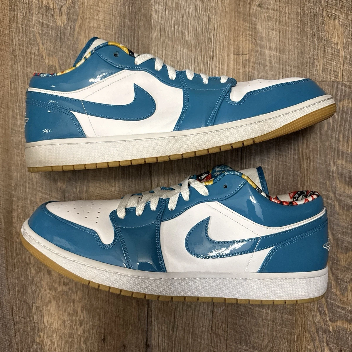 Nike Air Jordan 1 Low SE Barcelona Cyber Teal Blue Size 15