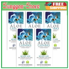 Aloe Cadabra Natural Water Based Personal Lubricant Organic Aloe 2.5oz 5 Pack