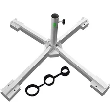 Foldable Portable Beach Umbrella Stand-Portable Patio Umbrella Base Holder,Ou...