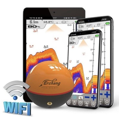 Erchang F68 Sonar For Fishing 125khz/330khz Wireless Sounder Fish Finder