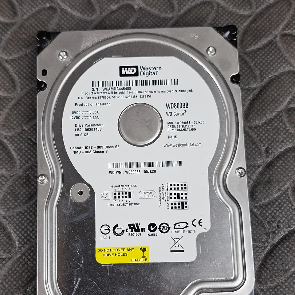 Western Digital WD800BB Caviar 80GB Desktop Hard Disk Drive - Image 2 of 4