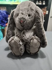 Animal Adventure Brown/Gray Bunny Rabbit 16" Plush Floppy Ear Stuffed Soft