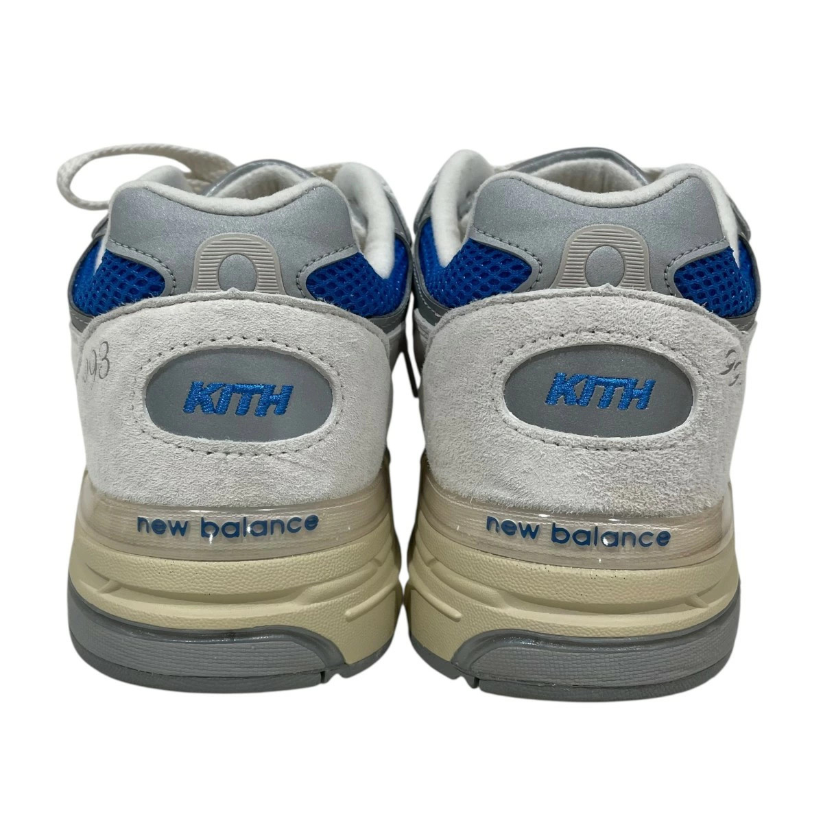 Used New Balance Kith Sneakers U993Ms Made In Usa Blue White 