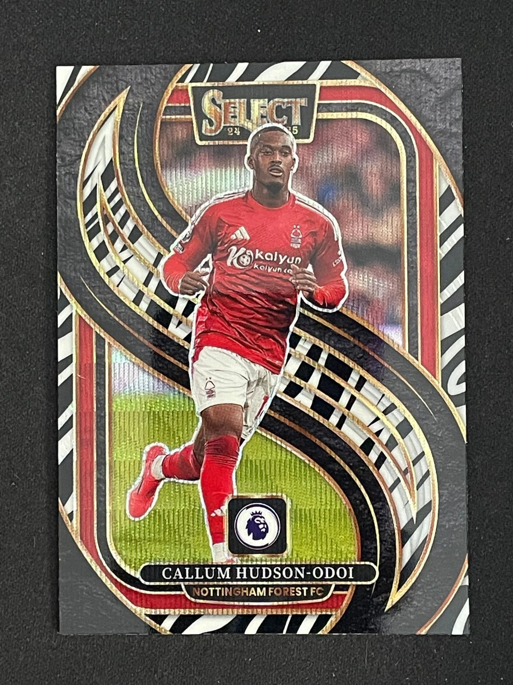 Callum Hudson-Odoi 2024-25 Panini Select EPL Mezzanine Zebra Prizm SSP #173