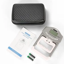 Grip Strength Tester with Zipper Bag, Digital Hand Dynamometer Grip Strength ...