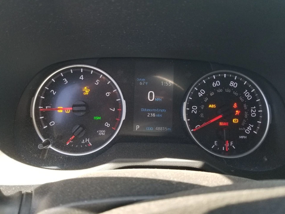 21 2021 TOYOTA RAV 4 XLE 2.5L PAINEL MEDIDOR DE INSTRUMENTOS VELOCÍMETRO 838000R770 - Imagem 2 de 4