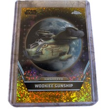 2024 Topps Chrome Star Wars Hyperspace #33 Wookie Gunship Gold /50