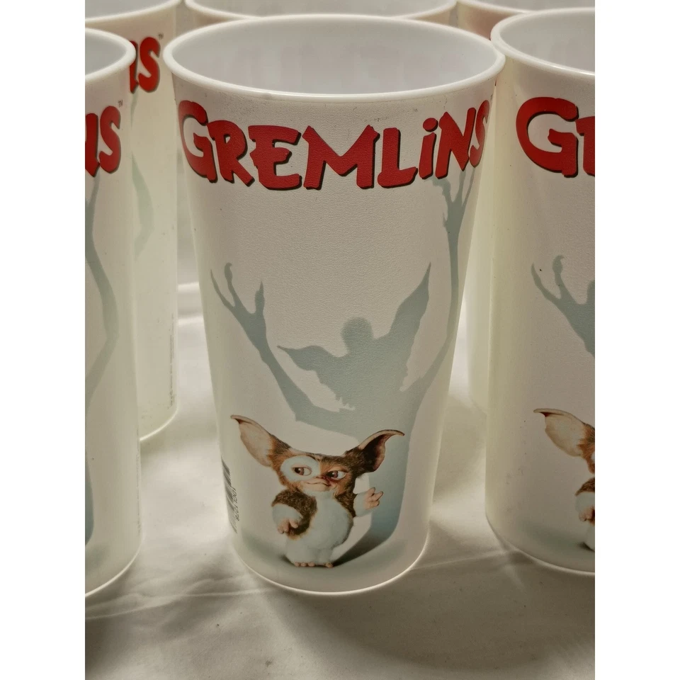 Vintage Gremlins Movie Plastic Cup Set 80s Novelty Drinkware Tumblers - Image 3 of 4