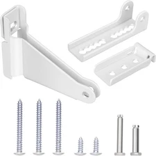 Storm Door Closer Bracket, Reinforced Repair Jamb Bracket White/Black 