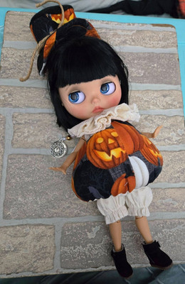 Blythe doll fall October Thanksgiving costume Halloween fun 