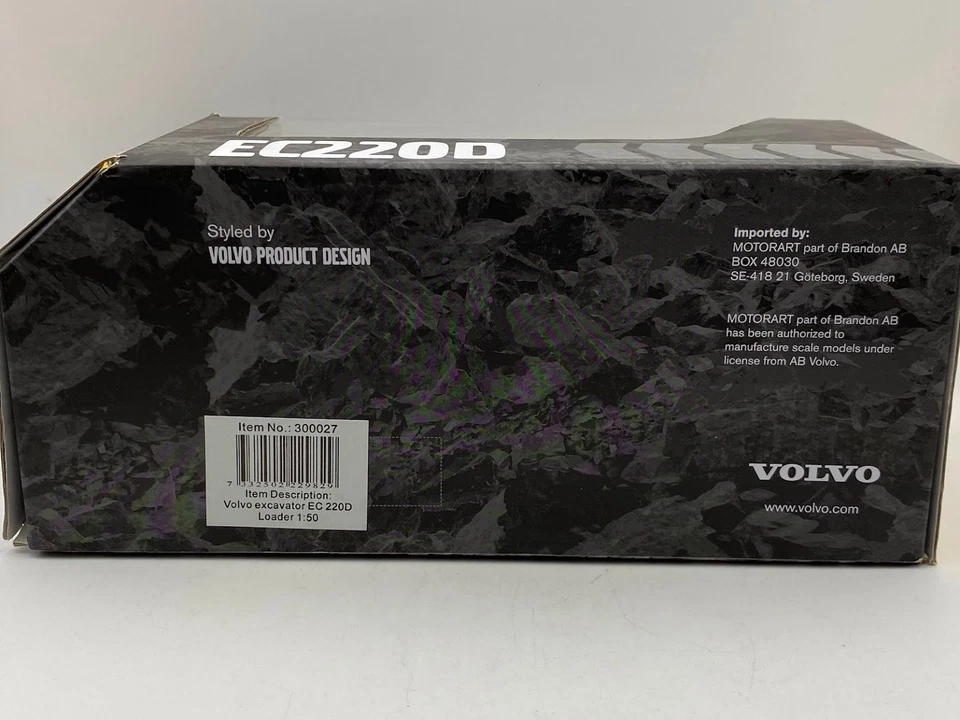 MOTORART 1:50 Volvo EC220D Escavatore Cingolato Diecast Metallo Modello Ref: 300 - Immagine 4 di 4
