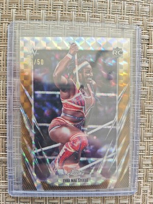 Tyra Mae Steele [Gold Geometric] /50 | 2026 Topps Chrome WWE NXT