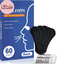 Nasal Strips for Snoring - Extra Strength Nose Strips for Breathing 60 Ct , Bla