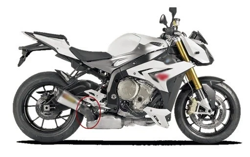 Protetor térmico de fibra de carbono tubo de escape elo médio para BMW S1000RR S1000R R1200GS - Imagem 3 de 3