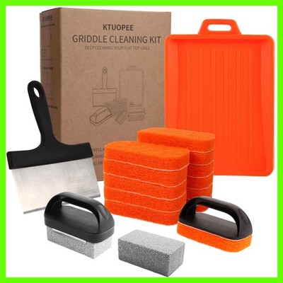Upgraded Griddle Cleaning Kit for Blackstone 18 Pieces Flat Top Grill Accesso...