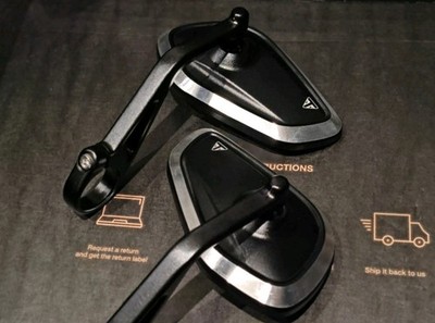 Aftermarket Triumph Rocket 3 R bar end mirrors motorcycle aluminium